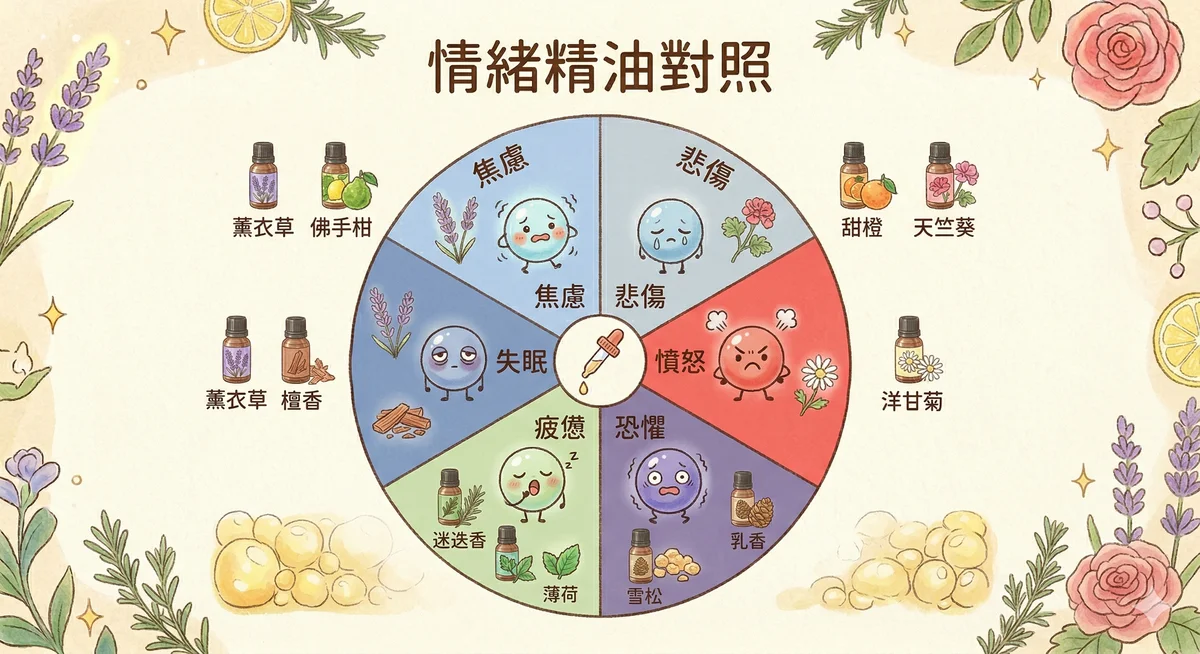 情緒精油對照輪