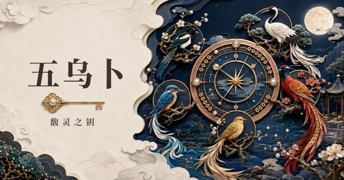 五鸟卜：五种本命鸟与时段轮盘